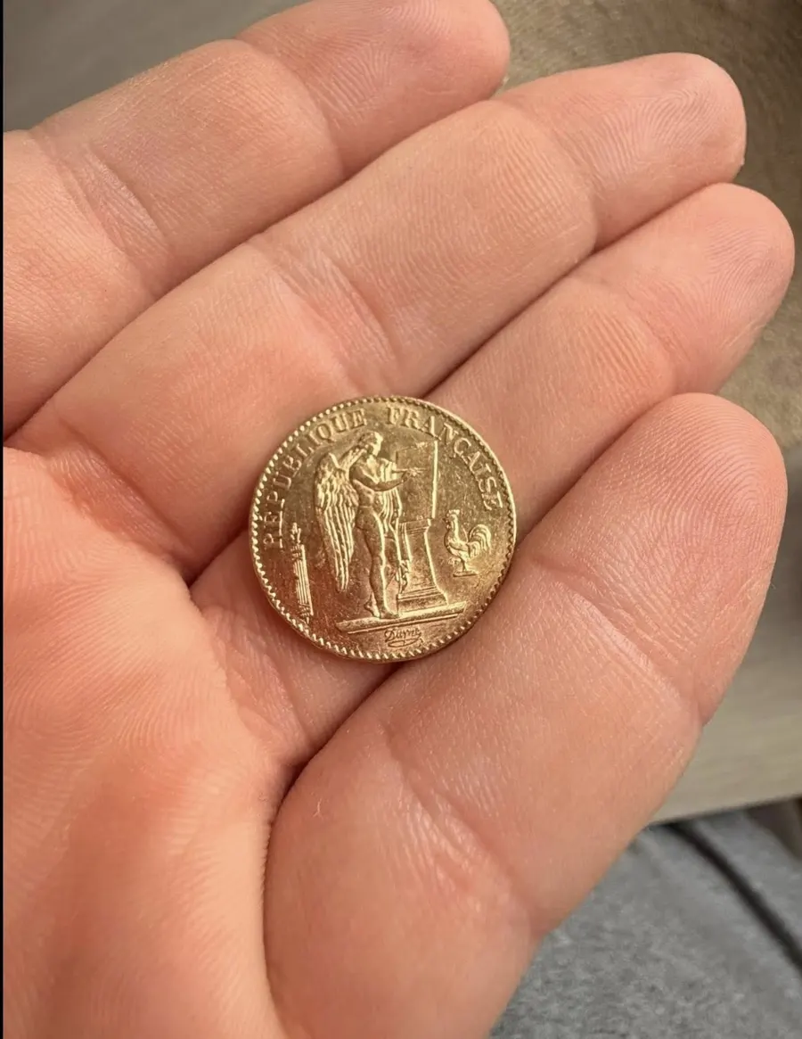 Pièce de 20 francs or au Génie, revers